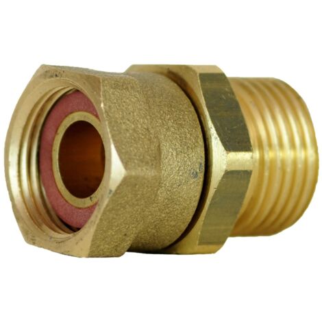 Favex – Raccord gaz intermédiaire à visser Mâle 1/2'' – Femelle 20x150 – Laiton pour butane et propane – Écrou libre pour installation sécurisée - F20X150
