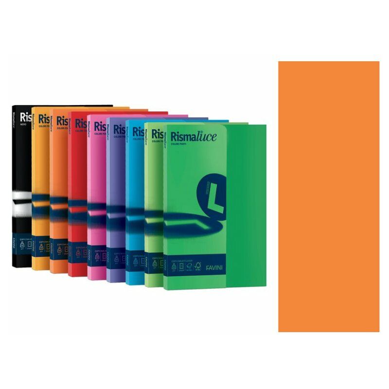 Favini - risma luce A4 90GR arancio 300 fg