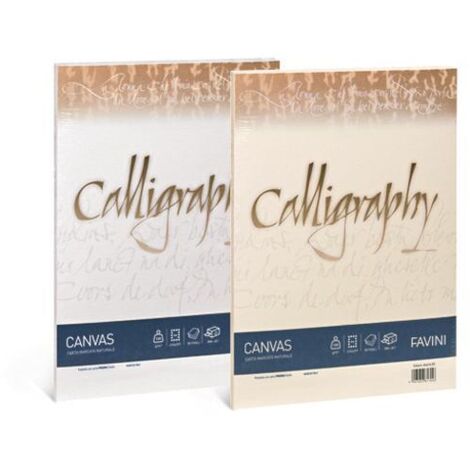 Favini Canvas Calligraphy busta DL (110 x 220 mm) Avorio 25 pz