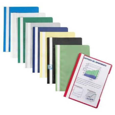 Favorit 100500008 cartellina con fermafoglio Polipropilene (PP) Blu