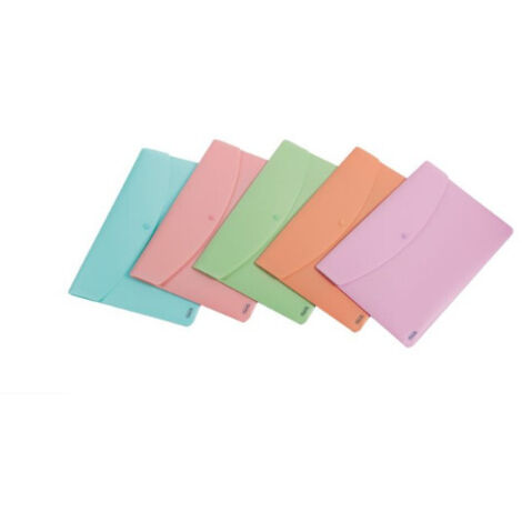 Favorit 400116128 cartella Polipropilene (PP) Crema  Verde  Rosa  Viola  Turchese A4