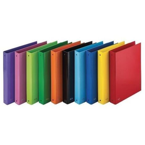 Favorit 400152300 raccoglitore ad anelli Nero, Blu, Verde, Arancione, Rosa, Viola, Rosso, Giallo