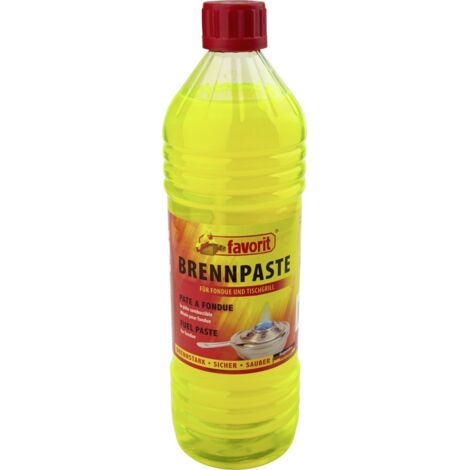 Favorit Brennpaste 1805, 1 Liter, Bio-Alkohol, rußfrei, für Fondues usw.
