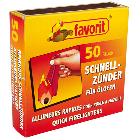 Favorit Schnellanzünder für ülöfen, 50 Streifen