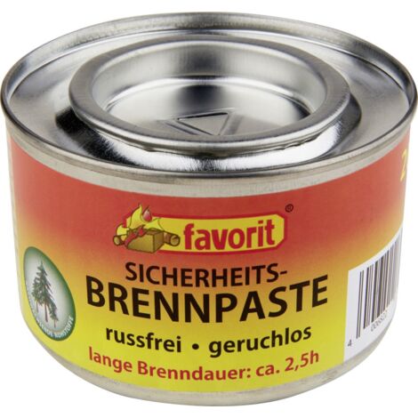 Favorit Sicherheitsbrennpaste in der Dose 200 g Kaminanzünder & Brennstoffe