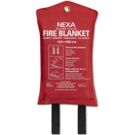 Fb 180 rm coperta antincendio silicone rosso 120x180 cm