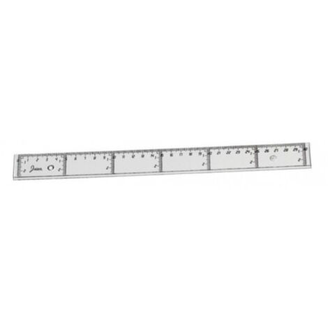 FBO REGLA PLANA TRANSPARENTE 30CM 41130