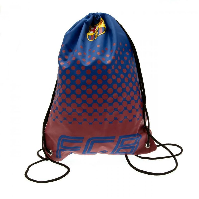 Fade Design Drawstring Gym Bag (44 x 33cm) (Blue/Red) - Blue/Red - Fc Barcelona