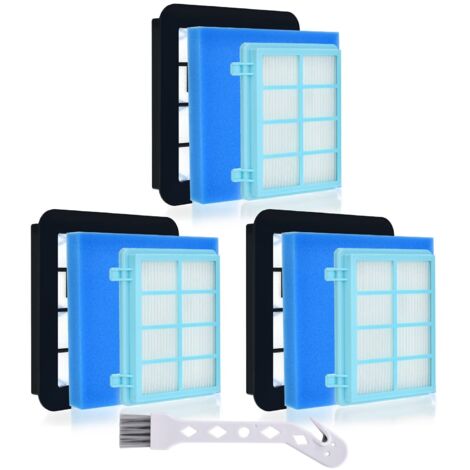 FC9331/09 Confezione da 3 filtri di ricambio per Philips FC9332 FC9331 FC8010/01 FC9555 FC9550 FC9334 FC9333 FC9330 - aspirapolvere per Philips Power Pro Compact Cyclone