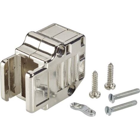 FCI D-SUB 863093C09MLF Guscio SUB-D Numero Poli (num): 9 Plastica metallizzata 90 ° Argento 1 pz.