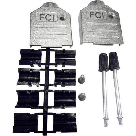 FCI D-SUB 8655MH0901BKLF Guscio SUB-D Numero Poli (num): 9 Colata di zinco 180 ° Argento 1 pz.
