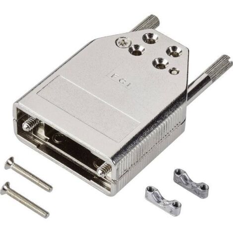 FCI D-SUB 8655MH3711LF Guscio SUB-D Numero Poli (num): 37 Colata di zinco 180 ° Argento 1 pz.
