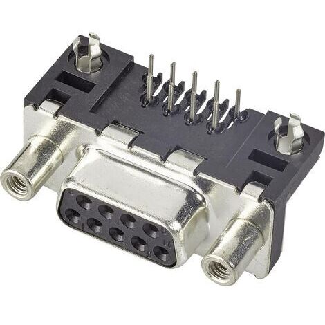 FCI D-SUB D25S13A4GL00LF Embase SUB-D femelle 90 ° Nombre de pôles: 25 pour circuits imprimés 1 pc(s) W791831