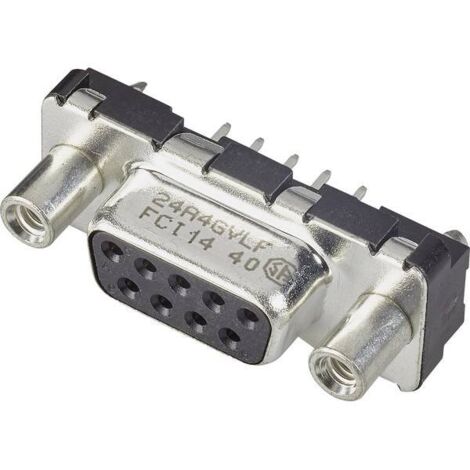 FCI D-SUB D25S24A4GV00LF Connettore femmina SUB-D 180 ° Numero Poli (num): 25 Da CS 1 pz.