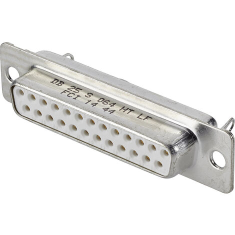 FCI D-SUB DB25S064HTLF D-SUB Buchsenleiste 180 ° Polzahl: 25 Lötkelch 1 St.