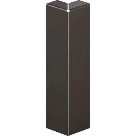 FCL Außenecke für FC Stahlsockel 10cm x 2cm x 1cm - schwarz matt