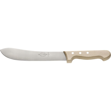 F.DICK Gummimesser (Klinge: 25cm geschweifte Klinge Holzgriff Carbonstahl)