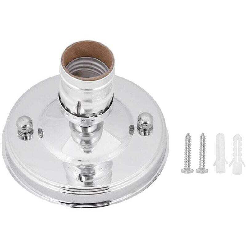 Fdit E27 Socket Adaptateur E26 / E27 Vintage Industriel Plafond Mur Lumière Base Support de base de plafonnier Titulaire Pendentif Ampoule Lampe Vis