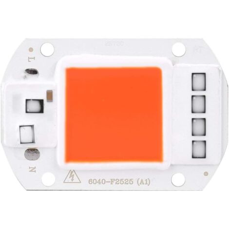 Fdit LED COB Lampe Licht AC 220V Lichtquelle für DIY LED Strahler Flutlicht Energiesparlampe 50W (Orange)