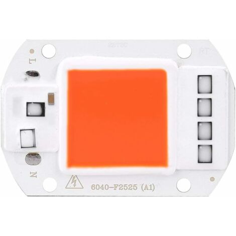 Fdit LED COB Lampe Lumière AC 220 V Lumière Source pour DIY LED Spotlight Floodlight Lampe Économie D'énergie 50W(orange)