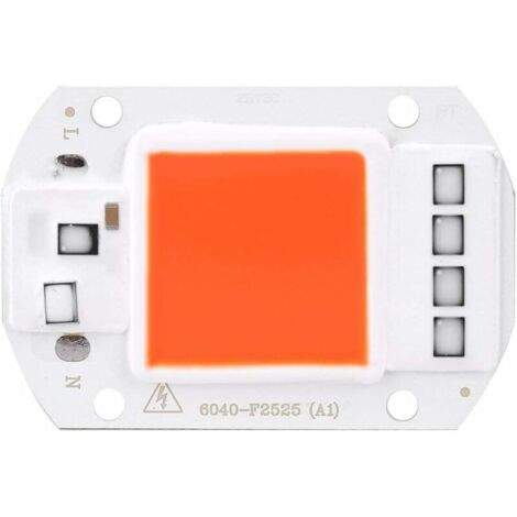 Fdit LED COB Lampe Lumière AC 220 V Lumière Source pour DIY LED Spotlight Floodlight Lampe Économie D'énergie 50W(orange)