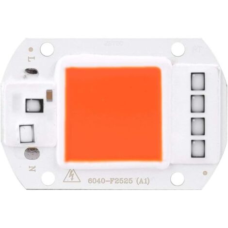 Fdit LED COB Lampe Lumière AC 220 V Lumière Source pour DIY LED Spotlight Floodlight Lampe Économie D'énergie 50W(orange)