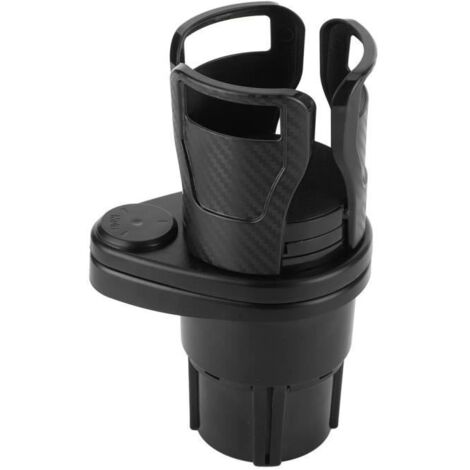 Fdit Porte-boisson Porte-Gobelet d'Eau de Voiture Support de Bouteille de Siège de Véhicule Universel Rotatif à 360 ° 2 en 1