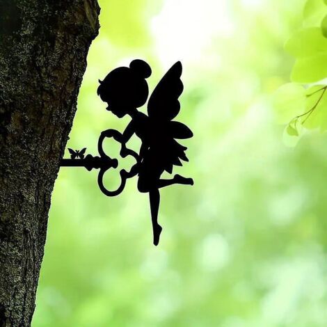 fe Papilloc Ornements De Jardin En Mtal Pour Cltures, Dcorations D'extrieur Et De Maison, Dcoration De Jardin, Sculptures, Silhouettes En Fonte,