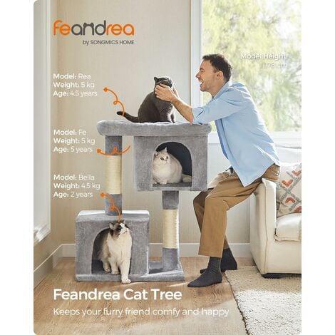 FEANDREA Cat Tree, Large Cat Tower, 64.6 Inches, Cat India