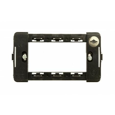 Feb elettrica supporto 3 posti moduli compatibile Bticino Living Classic 4703 - 2603/TL