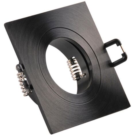 FEBE GU10 Einbauleuchte quadratisch schwarz 323354