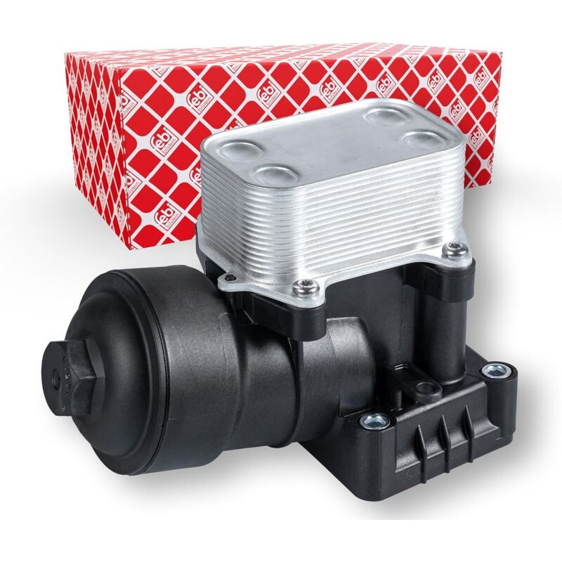 febi bilstein 109394 Oil filter housing with oil filter and oil cooler, 1 piece