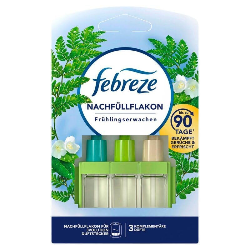 3VOLUTION - recharge de parfum - 20 ml - parfum d'ambiance et désodorisant - parfums alternés - lutte contre les odeurs - Febreze