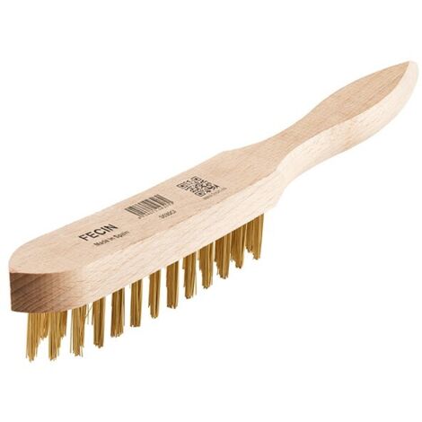FECIN CEPILLO ALAMBRE LATON MANGO MADERA 4 HILOS