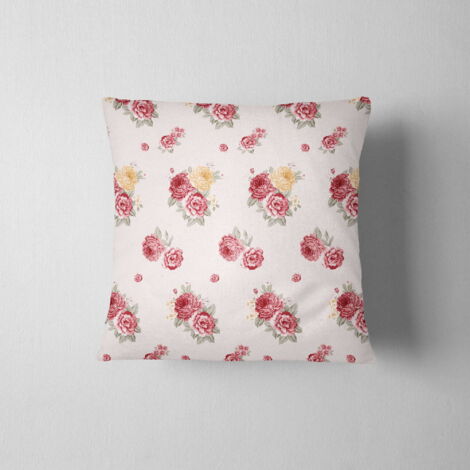 Federa 40x40 fiori rosa