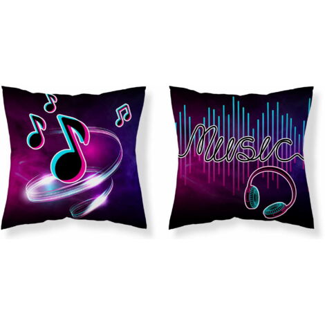 Federa 40x40 Musica Microfibra