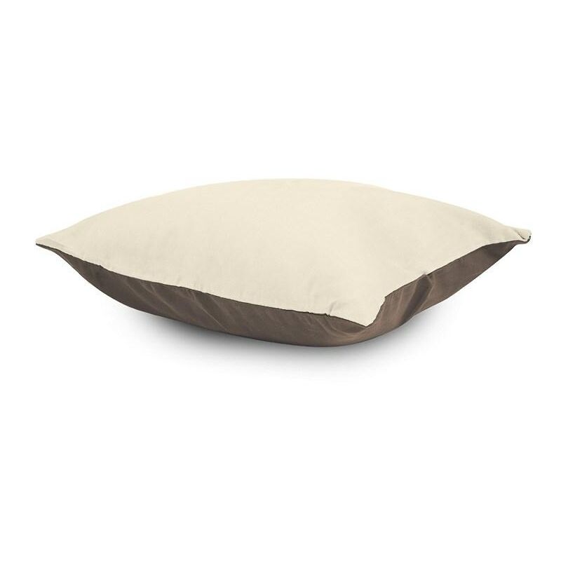 Federa in raso 40x40 Double Face beige panna 16+02...