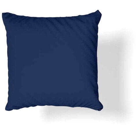 Federa in raso di cotone 40x40 blu navy scuro