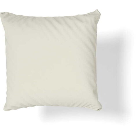 Federa in raso di cotone 40x40 crema