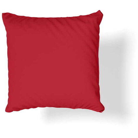 Federa in raso di cotone 40x40 rosso