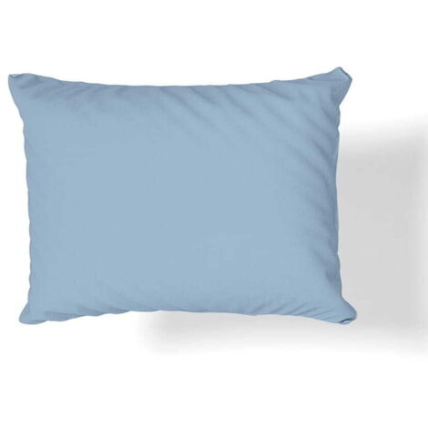 Federa in raso di cotone 50x60 blu