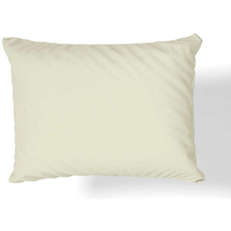 Federa in raso di cotone 50x60 crema