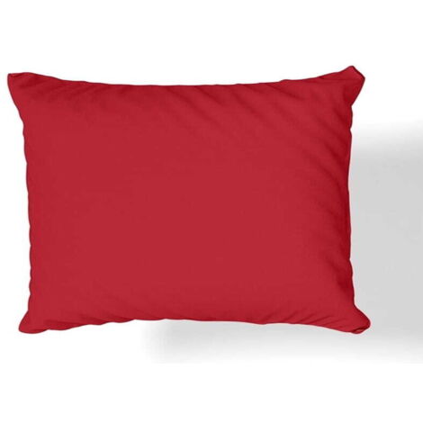 Federa in raso di cotone 50x60 rosso