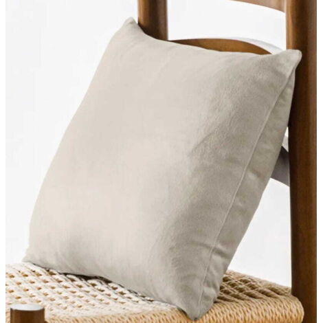 Federa in velluto 40x40 crema