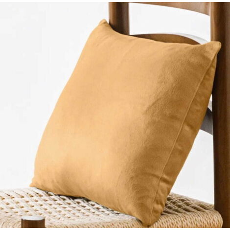 Federa in velluto 40x40 senape