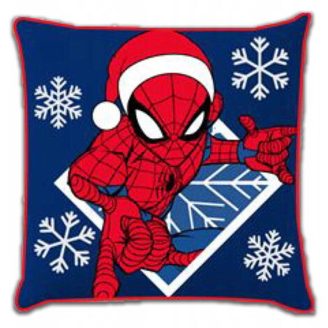 Federa per cuscino 40x40 Spiderman Natale in velluto