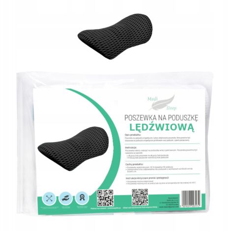 Federa per cuscino Medi Sleep Back nera