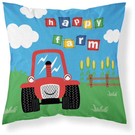 Federa per cuscino per neonato 40x40 Tractor Farm COTONE