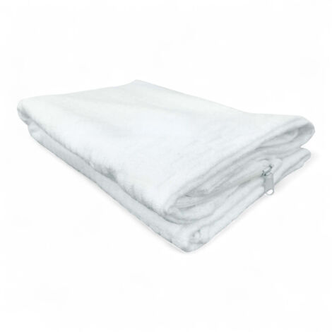 Vico Casa® Coppia federe copriguanciale con cerniera in 100% cotone - Set da 2 copricuscini