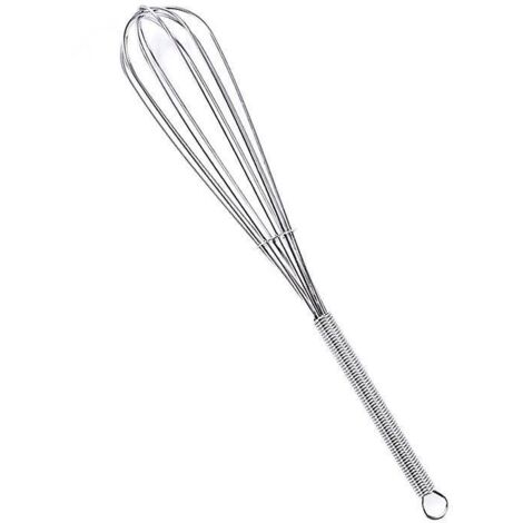 Federbelasteter Schneebesen – Schneebesen aus Edelstahl (7 Zoll), dicker Edelstahldraht und stabiler Griff, Schneebesen zum Kochen, Rühren und Mischen.